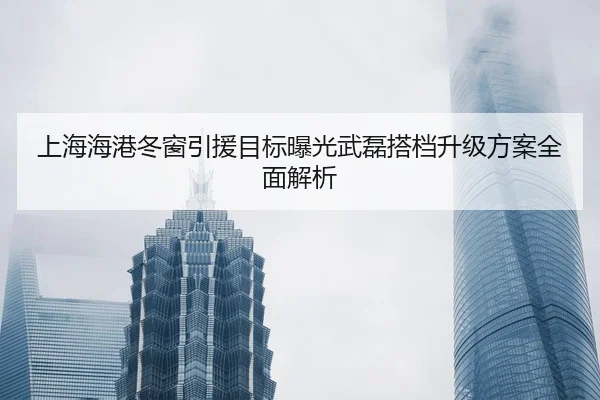 上海海港冬窗引援目标曝光武磊搭档升级方案全面解析